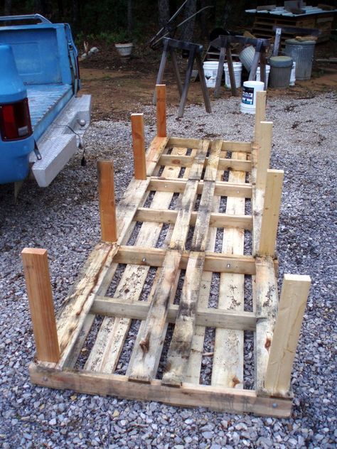 DIY Pallet Chicken Coop - Practical & Sturdy! - The Owner-Builder Network Pallet Chicken Coop Diy Plans, How To Make A Chicken Coop Out Of Pallets, Pallet Wood Chicken Coop Diy, Chicken Coop Made Out Of Pallets, Pallet Chicken Coop Diy Easy, Chicken Coop Made From Pallets, Chicken Coop Out Of Pallets, Cheap Chicken Coop Diy, Chicken Coop On A Budget