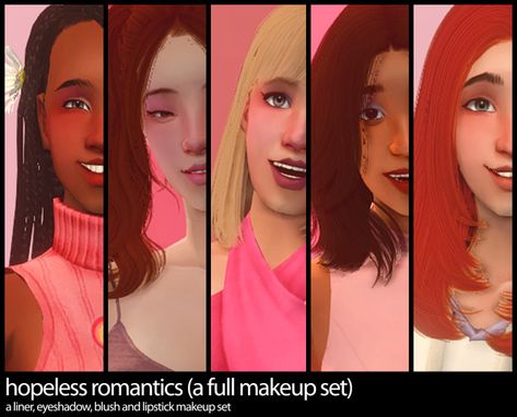 Sims 2 Makeup, Sims 2 Cc, Sims 2 Games, Romantic Makeup, Makeup Tumblr, Makeup Cc, Sims Games, The Sims 2, Sims4 Clothes