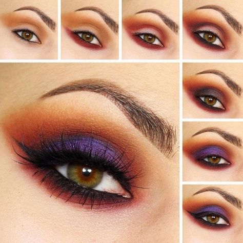 10 Bold Eye Makeup Pictorials For Women Eye Makeup Cut Crease, Make Up Designs, Makeup Pictorial, Bold Eye Makeup, Make Up Tutorials, Makeup Tutorial Step By Step, Pink Eye Makeup, Easy Makeup Tutorial, Simple Eye Makeup