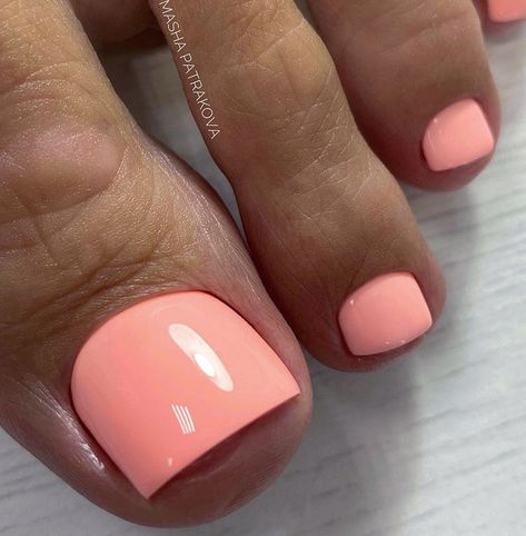 Coral Toe Nails Pedicures, Peach Toenails, Peach Pedicure Toenails, Peach Toe Nails, Coral Toe Nail Designs, Peach Toes, Peach Pedicure, Coral Pedicure, Pedicure Coral