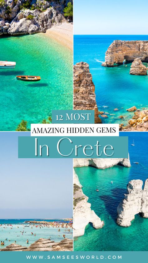 Hidden Gems in Crete, Greece. Crete Greece Chania, Crete Island Greece, Greek Islands Vacation, Greek Islands To Visit, Greece Honeymoon, Greek Vacation, Best Greek Islands, Greece Itinerary, Dream Vacation Spots