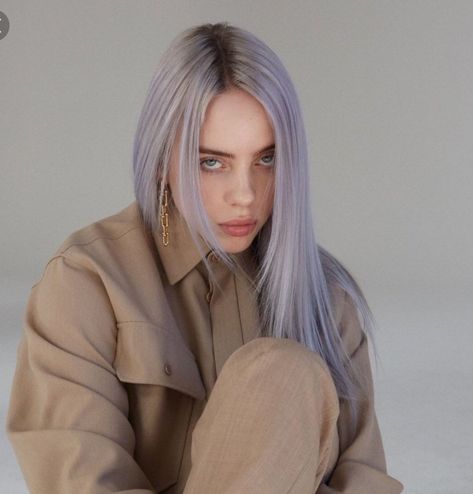 Billie Eilish Photos, Silver Purple Hair, Light Purple Hair, Quotes Pink, Lavender Hair, Fake Hair, Pastel Hair, Hair Inspo Color, Grey Hair