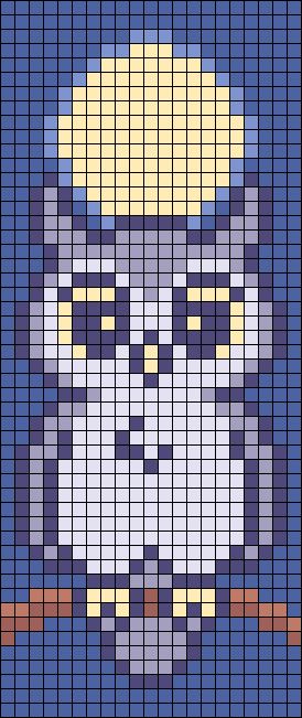 No Face Alpha Pattern, Owl House Alpha Pattern, Birds Pixel Art, Owl Pixel Art, Totoro Alpha Pattern Front And Back, Owl Alpha Pattern, Moon Alpha Pattern, Owl Silhouette, Yarn Animals