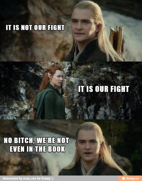 Sadly it's true Legolas Funny, Legolas And Tauriel, Legolas And Thranduil, Lotr Funny, Tauriel, Movie Memes, Thranduil, Legolas, Gandalf