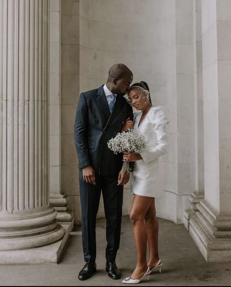 Engagement Photo Shoot Poses, City Hall Wedding Photos, Courthouse Wedding Photos, Civil Wedding Dresses, Stylish Wedding Dresses, Wedding Picture Poses, Wedding Court, City Hall Wedding, Womens Wedding Dresses