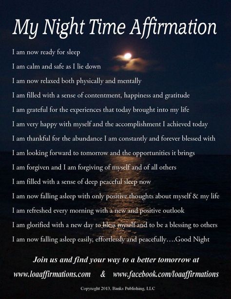 Night Time Affirmtions goodnight good night goodnight quotes goodnight quote goodnite affirmations daily affirmations positive affirmations Inspirational Artwork, Before Bed, Morning Yoga, New Energy, Positive Life, Daily Affirmations, Life Planner, Positive Thoughts, Night Time