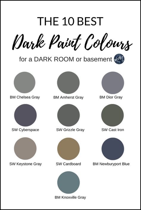 Theater Room Paint Colors, Best Dark Paint Colors, Media Room Colors, Media Room Paint Colors, Basement Media Room, Basement Colors, Basement Paint Colors, Light Paint Colors, Basement Painting