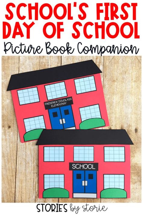 School's First Day of School by Adam Rex is a great story to read while welcoming your students to a new school year. In this story, it's the first day of school and everyone is feeling nervous - even the school! This book is a great way to jump start a conversation about those first day jitters. Here are some activities you can use with this story. Story To Read, First Day Of School Pictures, First Day Jitters, First Day Of School Activities, Writing Crafts, Book Companion, Reading Stories, Primary Classroom, Classroom Inspiration