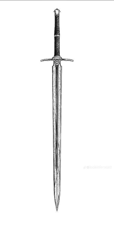 Claymore Tattoo Swords, Longsword Tattoo, Backhand Tattoos, Greatsword Tattoo, Spear Tattoo, Dark Disney Tattoo, Gothic Tattoos, S Tattoos, Simple Arm Tattoos