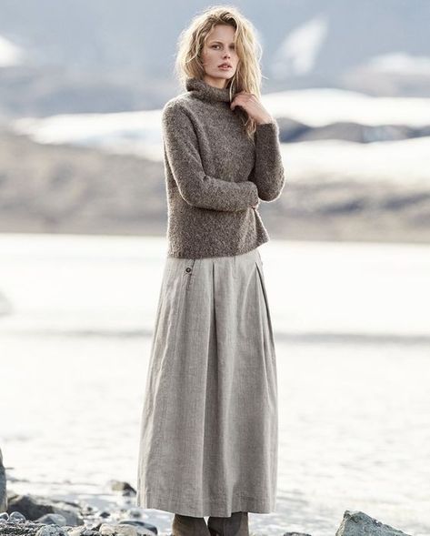 Mode Casual, Linen Skirt, 가을 패션, Look Vintage, Linen Clothes, Linen Dresses, Skirt Outfits, Clothing Ideas, Modest Fashion