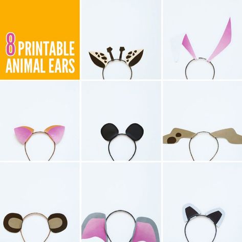 EIGHT Free Printable Animal Ears Templates via @PagingSupermom Ear Template, Animal Headbands, Printable Dog, Zoo Party, Dog Ears, Printable Animals, Animal Jam, Paper Animals, Animal Masks