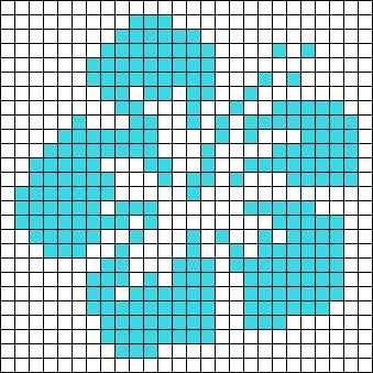 Hibiscus Pixel Grid, Crochet Tapestry Simple, Pixel Grid Crochet Aesthetic, Simple Crochet Tapestry, Small Grid Crochet Patterns, Crochet Grid Patterns Small Simple, Small Crochet Tapestry, Pixel Grid Ideas Crochet With Mahum, Small Tapestry Crochet