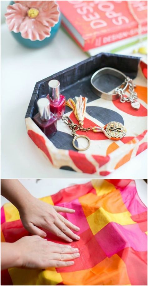 30 Brilliant Repurposing Projects For Old Scarves That You Can Make For Almost Free {With tutorial links by the DIYnCrafts Team} Scarves Ideas, Diy Jewelry Tray, Repurposing Ideas, Scarf Ideas, Fall Decor Diy Crafts, Diy Scarf, Diy Crafts To Do, Diy Resin Crafts, New Uses