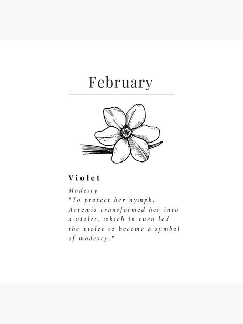 "Minimalistic Birth flower February Violet flower meaning Modesty" Tote Bag for Sale by StarsRainDown Violet Flower Meaning, Birth Flower February, Flower February, February Flower, Violet Flower Tattoos, Violets Flowers, February Violet, February Birth Flowers, Flower Tattoo Meanings