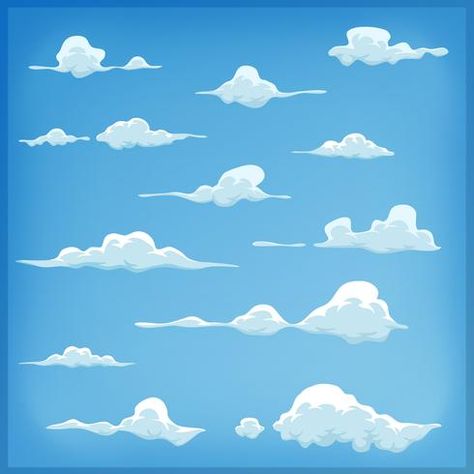 Sky Background Illustration, Sky Vector, Free Sky, Cloud Illustration, Cartoon Clouds, Cloud Photos, Image Nature, Blue Sky Background, Sky Pictures