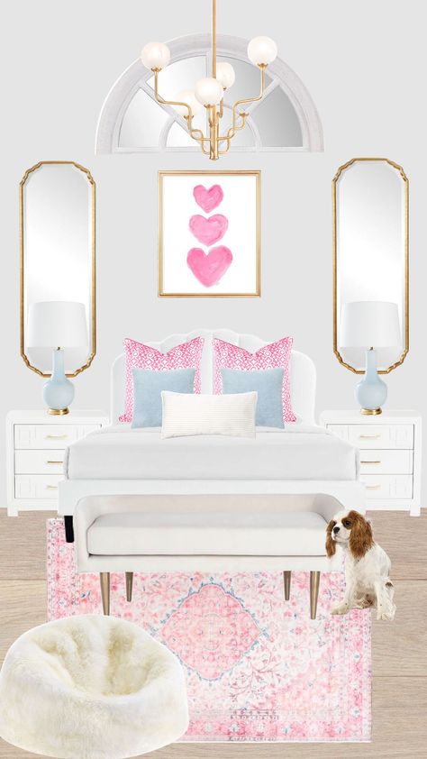 preppy room inspo!! #preppy #roominspo #preppyroom #blue #pink Room Inspo Preppy, Shuffles Room, Luxury Dorm Room, Shuffles Preppy, Dorm Room Styles, Shared Girls Bedroom, College Room Decor, Dorm Inspiration, College Dorm Room Decor