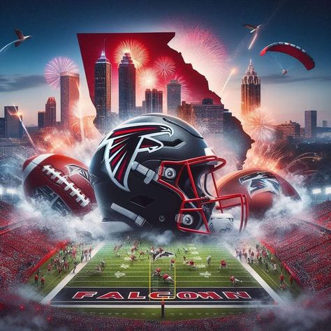 Cool Football Wallpapers Nfl, Falcons Wallpaper, Atlanta Falcons Art, Atl Falcons, Atlanta Falcons Wallpaper, Nfl Art, Falcons Logo, Atlanta Falcons Logo, Georgia Shirt