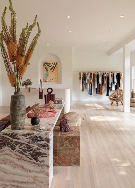 Surf Shop Interior, Elizabeth Roberts, Boho Store, Retail Space Design, Showroom Interior Design, Store Interiors, Appointments Available, Showroom Design, Boutique Interior