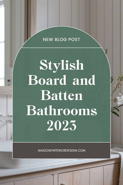 Get inspired by the latest board and batten bathroom ideas to transform your space. This chic design trend adds elegant charm and sophistication to any bathroom, whether you prefer modern aesthetics or classic touches. From paint color choices to matching accents, discover how these design elements can highlight your style while providing functionality. Elevate your bathroom without expensive renovations by incorporating chic board and batten wall styles and accessories. Check out these decor tips to refresh your sanctuary today! Baten Board Bathroom, Board And Batten Around Vanity, Powder Room With Board And Batten, Board And Batten Wall In Bathroom, Taupe Board And Batten, Batten Board Walls Bathroom, Board And Batten Interior Walls, Bathroom Board And Batten With Hooks, Board And Batten In Bathroom