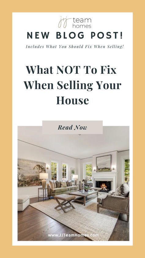 The top question we get asked as realtors: What should we not fix when selling our house? As a seller, you probably have a never-ending to-do list when it comes to your home; things you never got around to fixing. But most of those items on your list, we probably wouldn’t recommend fixing. We want to focus on the items that will give you the most bang for your buck to sell your house quickly and for the most money possible. Before Selling Your House Tips, Preparing Your House To Sell, Tips To Sell Your House, Staging A Small House To Sell, What To Do Before Selling Your House, Prep House To Sell, How To Prepare To Sell Your House, Things To Do Before Selling Your House, Prepare House To Sell