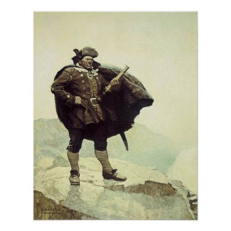 N C Wyeth, Jamie Wyeth, Nc Wyeth, Billy Bones, Howard Pyle, Long John Silver, Frederic Remington, Pirate Art, Andrew Wyeth