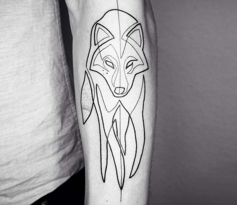 Wolf tattoo by Mo Ganji Steve Butcher Tattoo, Mo Ganji, Tattoo Samples, One Line Tattoo, Wolf Tattoo Design, Fox Tattoo, World Tattoo, Wolf Tattoos, Wolf Tattoo