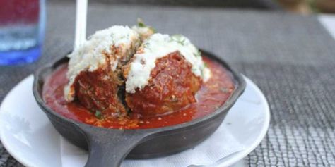 Lavo Las Vegas Italian Meatball with Whipped Ricotta - No Fail Recipes Wagyu Recipes, Ricotta Cheese Recipes, Restaurant Appetizers, Italian Meatball, Whipped Ricotta, Appetizer Dishes, Meatball Recipe, Italian Meatballs, Cooking For One