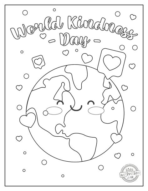 The Complete Guide to Celebrating World Kindness Day on November 13, 2023 World Kindness Day Coloring Pages, World Kindness Day Craft, Kindness Crafts For Toddlers, Preschool Friendsgiving, World Kindness Day Ideas, Kindness Coloring Pages, Kindness Day, World Kindness Day, Rainbow Canvas