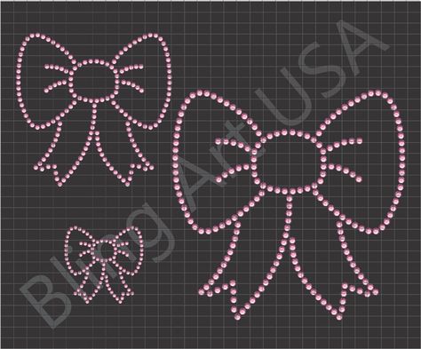 Cheer Bow Rhinestone Template, Bow Drawing, Rhinestone Designs Templates, Rhinestone Designs Pattern, Rhinestone Painting, Bling Bows, Bling Shirt, Rhinestone Projects, Bow Template