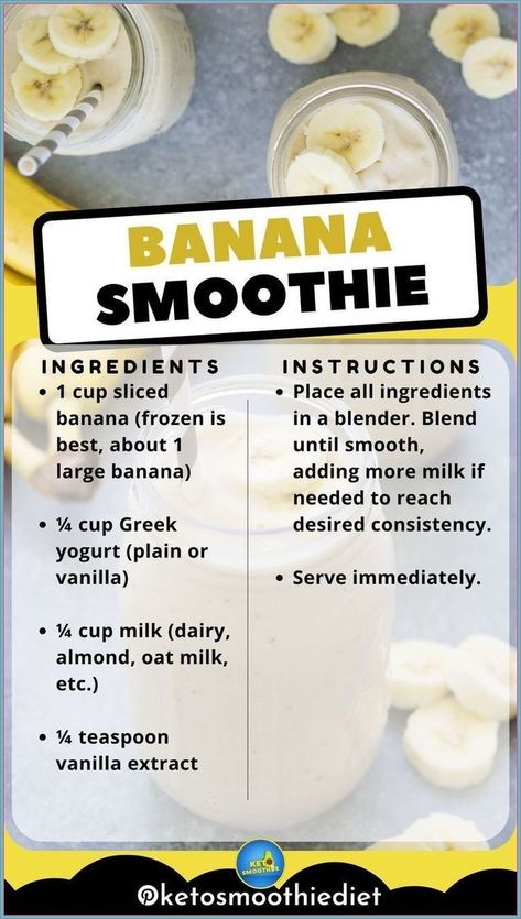 Banana Smoothie For Flat Belly, Healthy Banana Smoothie Breakfast, Blend Jet Smoothie Recipes Healthy, Banana Boat Smoothie King Recipe, Easy Banana Smoothie Recipe, Healthy Banana Milkshake, How To Make A Banana Smoothie, Banana Smoothie Recipe Easy No Yogurt, Smoothie Recipes With Bananas