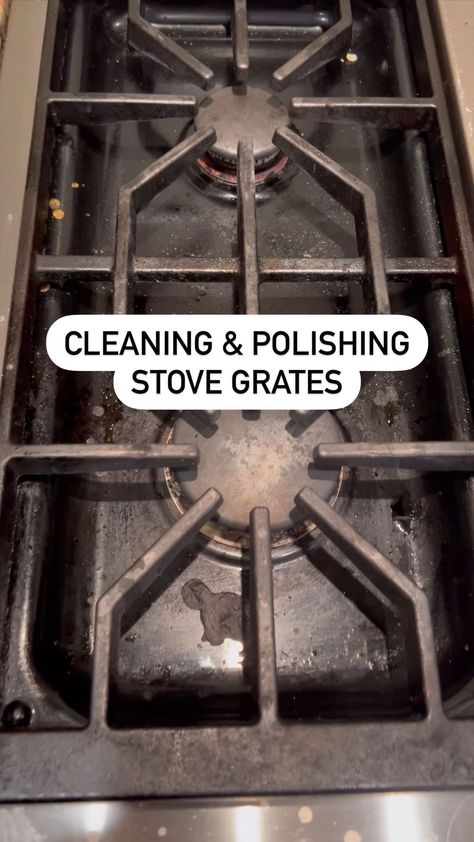 Stove Grate Cleaning, Gas Stove Top Cleaning Hacks, Clean Stove Grates Cast Iron, Cleaning Gas Stove Grates Cast Iron, How To Clean Stove Grates Cast Iron, Cleaning Stove Grates, How To Clean Stove Top Grates, Cleaning Cast Iron Stove Grates, Cleaning Gas Stove Grates