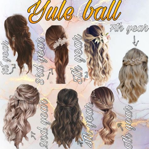 Yule Ball Hair, Yule Ball Hairstyles, Yule Ball, Ball Hairstyles, Weeding, Yule, Hogwarts, Harry Potter, Wedding Ideas