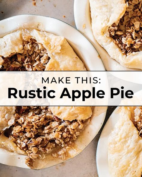 Lots of comfort food starts with a crust, and we used one recipe to create in several ways. Try this simple crust recipe to make a rustic apple pie, and be sure to share with a friend! Rustic Apple Pie, Butter Crust, Cooked Apples, Apple Pies Filling, Crust Recipe, Bowl Cut, Granny Smith Apples, Granny Smith, Pie Filling