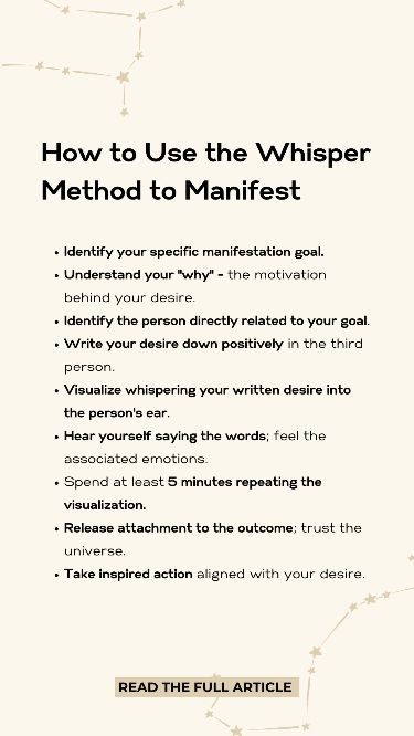 Manifesting Money Whisper Manifestation, The Whisper Method, Whisper Method, How To Do Magic, Message Of Encouragement, Manifest Anything, Manifesting Dreams, Dream Symbols, Yoga Workouts