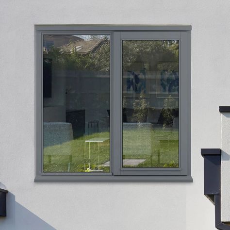 Stormsure Casement Timber Window - Powder Grey - Right Hinge - 1195x11 Grey Window Frames Exterior, Grey Windows Exterior, Grey Window Frames, Buy Front Door, Grey Windows, Aluminium Windows And Doors, Timber Windows, Window Color, Wooden Windows