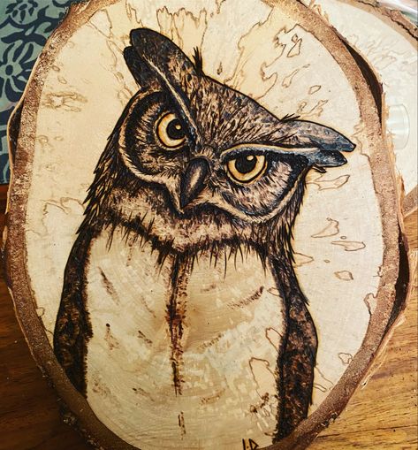 Wood Burning Art Owl, Burning Wood Art, Pyrography Owl, Owl Wood Burning, Agate Painting, Beginner Wood Burning, Wood Burning Techniques, Burning Wood, Wood Art Design