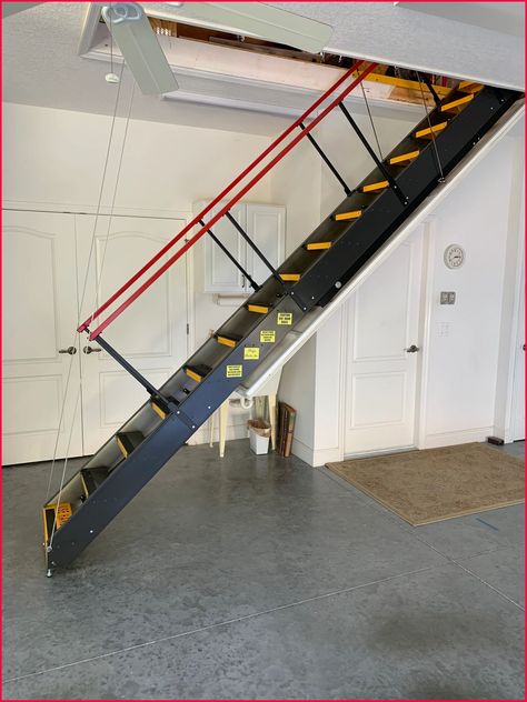 Majic Stairs - Attic Stairs, Home Storage Solutions Folding Attic Stairs, Retractable Stairs, Cottage Stairs, Garage Stairs, Garage Attic, Attic Staircase, Attic Ladder, Building Stairs, Loft Stairs