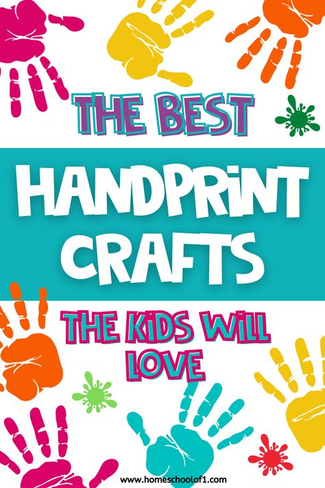 Crafts Using Handprints, Halloween Kids Handprint Crafts, Hand Prints Crafts For Kids, Hand And Foot Print Art For Kids, Toddler Handprint Crafts, Kid Handprint Art, Handprint Painting Ideas, Hand Print Painting Ideas, Kids Handprint Crafts