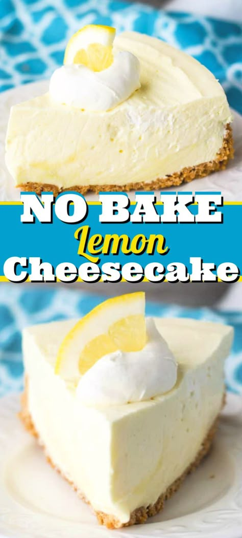 Cheesy Desserts, Jello Cheesecake, Icebox Cakes, Money Food, No Bake Lemon, Lemon Cheesecake Recipes, No Bake Lemon Cheesecake, Kid Desserts, Easy Cheesecake Recipes