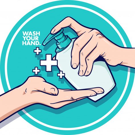 Wash your hand Premium Vector | Premium Vector #Freepik #vector #hand Hands Anime, Global Handwashing Day, Hand Washing Poster, Medical Website Design, Zestaw Ikon, Awareness Poster, Merchant Navy, Washing Hands, Background Design Vector