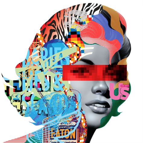 Digital Mask, Tristan Eaton, Metaverse Art, Creative Self Portraits, Gym Design Interior, Mixed Media Portrait, 3d Printer Designs, Mask Art, Elements And Principles