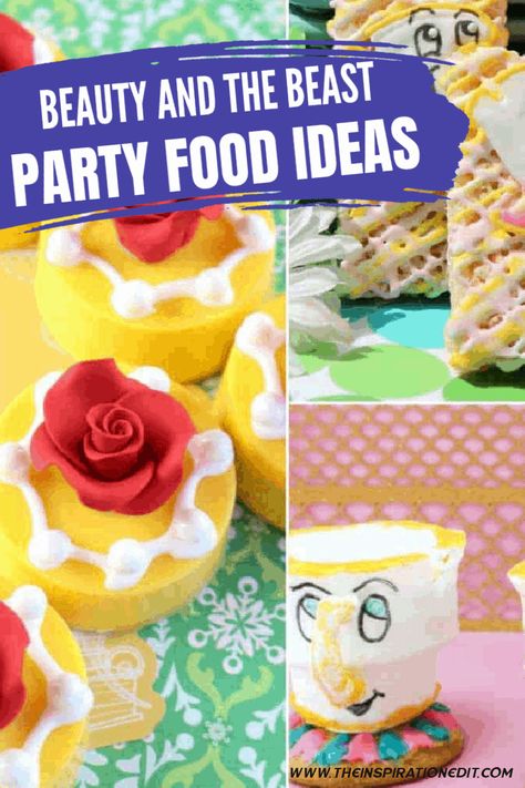 Beauty And The Beast Foods, Beauty And The Best Food Ideas, Beauty And The Beast Party Food Ideas, Beauty And The Beast Food Ideas, Beauty And The Beast Party Food, Be Our Guest Birthday Party, Beauty And The Beast Treats, Disney Themed Food, Beauty And The Beast Movie