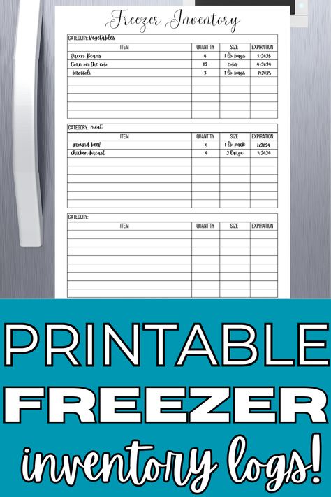 "Tired of digging through your freezer? Our free printable inventory pages are here to help! Easily manage your frozen goods, reduce food waste, and plan meals efficiently. Get your free download now and transform your kitchen into an organized oasis! Freezer Inventory Printable Free, Inventory Printable Free, Freezer Inventory Printable, Free Bible Study Printables, How To Use Planner, Freezer Inventory, Meal Planning Calendar, Inventory Printable, Study Printables