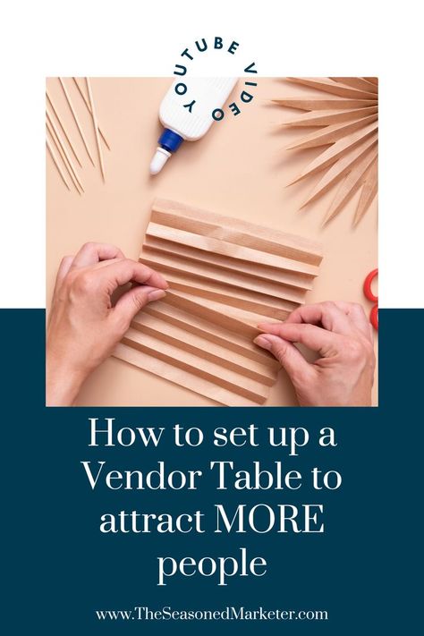 Planning your vendor table display can be difficult. Check out these vendor table display ideas for vendor table ideas that will attract people to YOUR small business. We can help with vendor booth display ideas, vendor table set up, vendor table decor, vendor table display ideas signs, and more. Follow us for more marketing tips, how to’s,  small business hacks, marketing hacks, and more. Find out YouTube channel, The Seasoned Marketer, for marketing tutorials and quick marketing education. Small Business Market Table Set Up, Vendor Table Ideas, Table Display Ideas Vendor, Vendor Table Display Ideas, Vendor Booth Display Ideas, Small Business Hacks, Table Display Ideas, Vendor Table Display, Booth Display Ideas