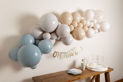 Birthday Elegant, Elegant Engagement Party, Boy Baby Shower Ideas, Small Balloons, 5 Balloons, White Balloons, Blue Baby Shower, Arch Kit, Blue Balloons