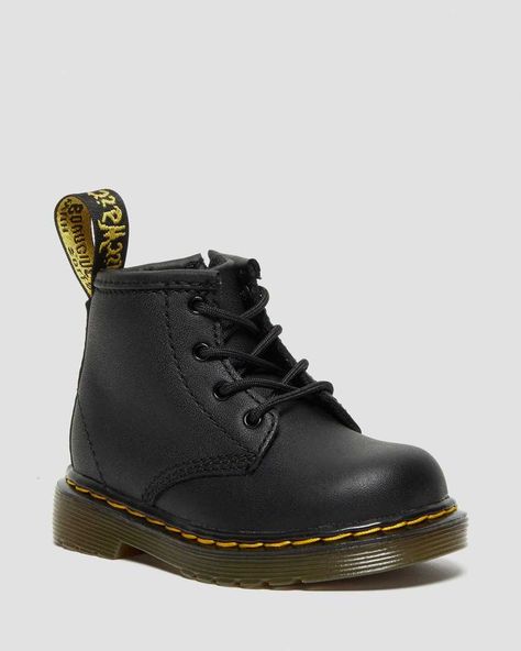 Dr. Martins, Black Dr Martens, Dr Martens Boots, Patent Shoes, School Style, Leather Lace Up Boots, Baby Boots, Kids Boots, Leather Lace