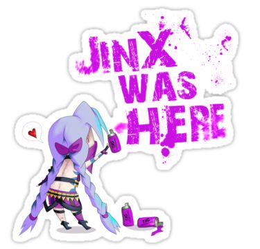 Arcane Stickers, Jinx Was Here, Stickers Random, Jinx Arcane, Jinx League Of Legends, A Character, She Likes, Little Sisters, League Of Legends