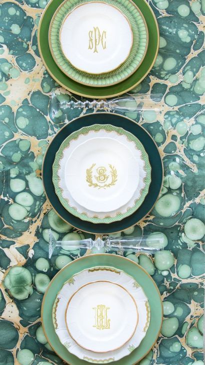 Mismatched Table Setting, Boujee On A Budget, How To Make Floating Shelves, Herend China, Wedding Dinnerware, Mismatched Plates, Book Christmas Tree, Budget Design, Old Plates