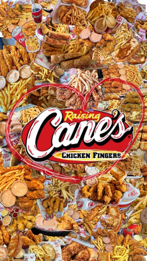 Raising Canes Wallpaper, Snacks To Get From The Store, Rasin Canes Food, Canes Food, Best Junk Food, Canes Chicken, Fast Food Drinks, Simple Family Meals, Raising Canes