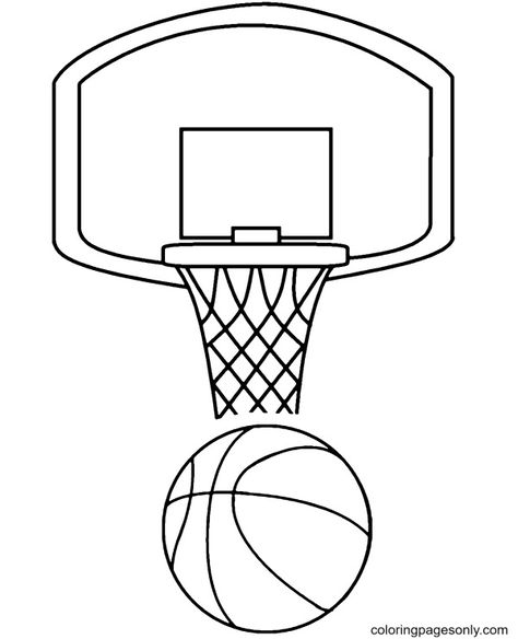 Basketball Coloring Pages, Ball Coloring Pages, Basketball Drawings, Trippy Drawings, Coloring Pages Free Printable, Color Pages, Coloring Sheets For Kids, Kids Focus, Love And Basketball